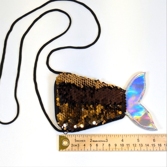 🎃 Mermaid Tail Flip-Sequin Crossbody Purse Small - Picture 6 of 9
